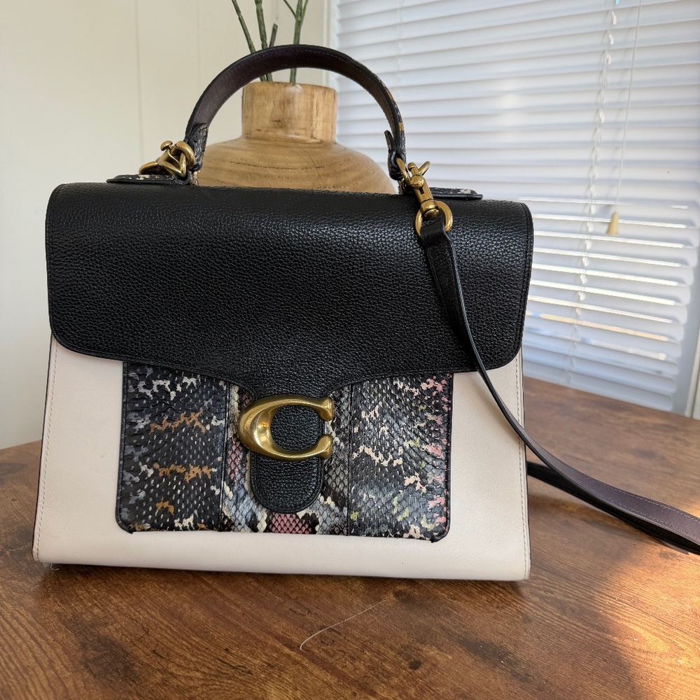 COACH snakeskin purse
